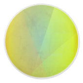 黄色モダン幾何階調 セラミックノブ (正面)