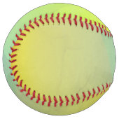 黄色モダン幾何階調 ソフトボール (正面左)