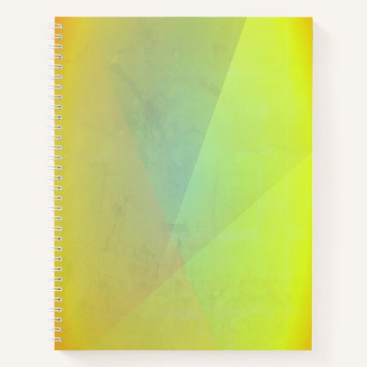 黄色モダン幾何階調 ノートブック (正面)