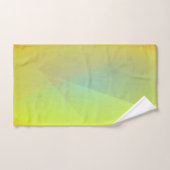黄色モダン幾何階調 バスタオルセット (ハンドタオル)