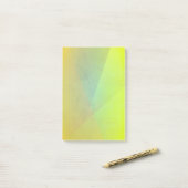 黄色モダン幾何階調 ポストイット (デスク上)