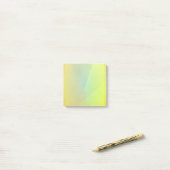 黄色モダン幾何階調 ポストイット (デスク上)