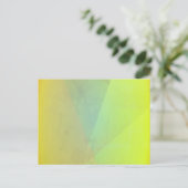 黄色モダン幾何階調 ポストカード (スタンド正面)