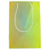 黄色モダン幾何階調 ミディアムペーパーバッグ (正面)