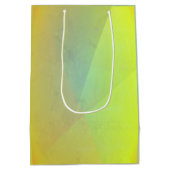 黄色モダン幾何階調 ミディアムペーパーバッグ (裏面)