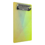 黄色モダン幾何階調 ミニクリップボード (アングル)