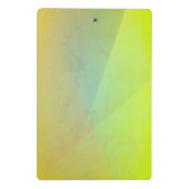 黄色モダン幾何階調 ミニクリップボード (裏面)