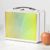 黄色モダン幾何階調 メタルランチボックス (インサイチュ)