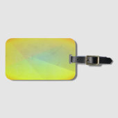 黄色モダン幾何階調 ラゲッジタグ (正面横)