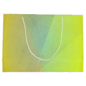 黄色モダン幾何階調 ラージペーパーバッグ (裏面)