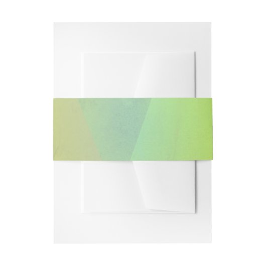 黄色モダン幾何階調 招待状ベリーバンド (正面例)