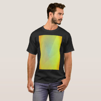 黄色モダン幾何階調 Tシャツ