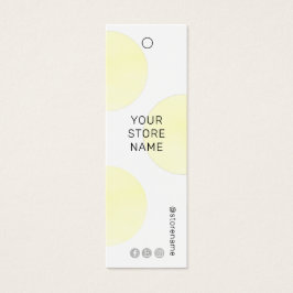 黄色モダン水色ソーシャルメディア価格ラベル