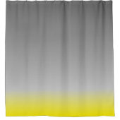 黄色モダン灰色のオムーブレ シャワーカーテン (正面)
