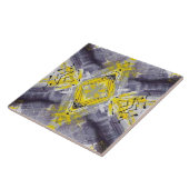 黄色モダン灰色トレンディーパターン タイル (側面)