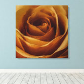 黄色モダン芸術的バラ キャンバスプリント (インサイチュ (ウッドフロア))