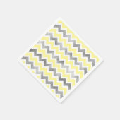 黄色モダン銀の赤ちゃんシャワーナプキン スタンダードカクテルナプキン (角)