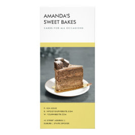 黄色モダン黒はっきりしたベーカリー価格サービス ラックカード