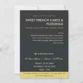 黄色モダン黒フォトワークショップ招待状テンプレート 招待状 (正面)