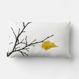 黄色ライムの木の葉 ランバークッション