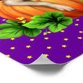 黄色ラブラドールラブラオランタン ポスター (角)