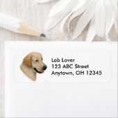 黄色ラブラドールリトリエバードッグラベル ラベル (インサイチュ)