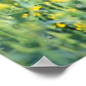 黄色ラブラドール花 ポスター (角)