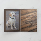 黄色ラブ犬パパ 父の日 カード (内部)