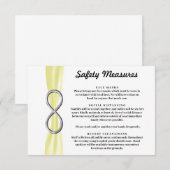 黄色リボン シルバー 無限 安全対策 エンクロージャーカード (正面/裏面)