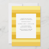黄色レトロアーチ卒業発表 招待状 (裏面)
