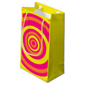 黄色レトロスタイル抱き枕 スモールペーパーバッグ (裏面アングル)