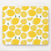 黄色レモンフルーツパターン マウスパッド (正面)
