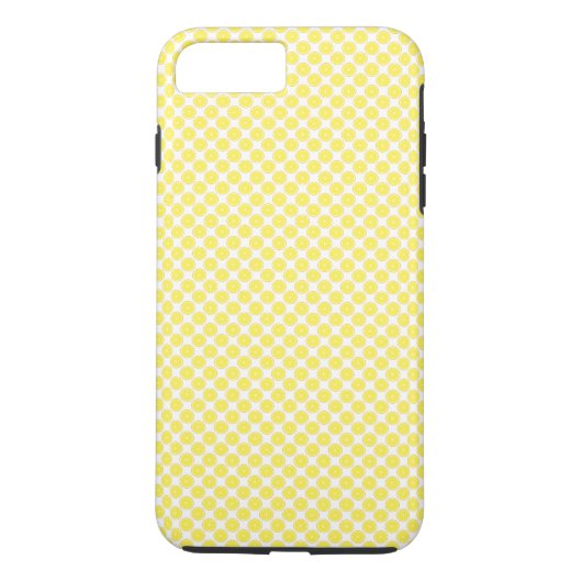 黄色レモンフルーツパターン Case-Mate iPhoneケース (裏面)