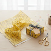 黄色レンガ道路壁 薄葉紙