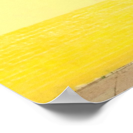 黄色レンガ ポスター (角)