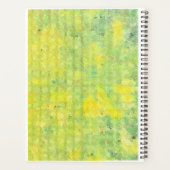 黄色ワイルドフラワーオリジナル油絵 プランナー手帳 (裏面)