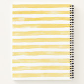 黄色ワイルドフラワーセラピーノート ノートブック (裏面)