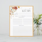 黄色ワイルドフラワーブライダルレシピバインダーページ (スタンド正面)