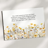 黄色ワイルドフラワーボホ水彩色本ベビー エンクロージャーカード