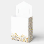 黄色ワイルドフラワーボホ水色ベビーシャワー フェイバーボックス (オープン)