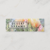 黄色ワイルドフラワー砂漠の庭園写真の旅行 スキニー名刺 (正面)