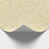 黄色ヴィンテージビクトリアンダマスクシームレスパターン ラッピングペーパー (角)