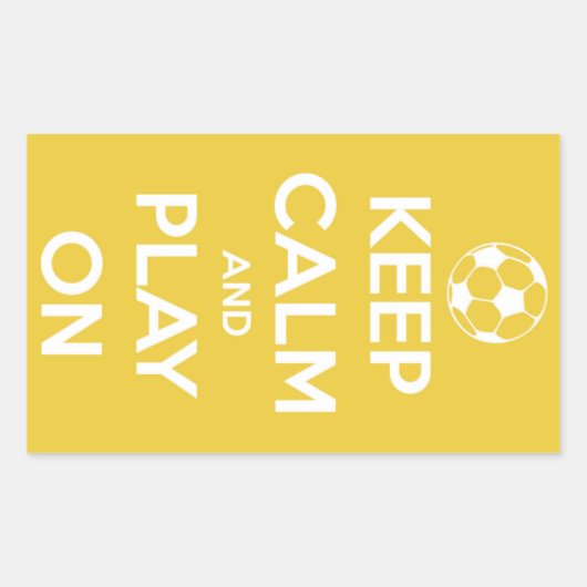 黄色保のステッカーに遊落ち着く 長方形シール (正面)