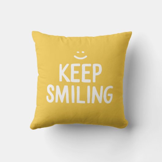 黄色保の笑顔やる気を起こさせる引用文 クッション (裏面)