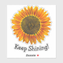 黄色保輝く水色のひまわり