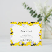 黄色及び黒いのまわりに インビテーションポストカード (スタンド正面)