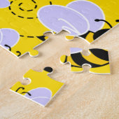 黄色及び黒いのまわりに ジグソーパズル (側面)