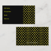 黄色及び黒い名刺 名刺 (正面/裏面)