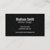 黄色及び黒い蜂パターン 名刺 (裏面)