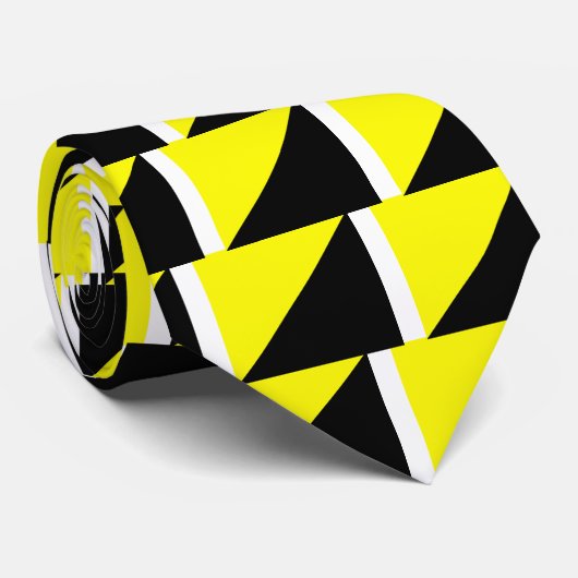 黄色及び黒いAnarchoの資本主義の旗 ネクタイ (ロール)